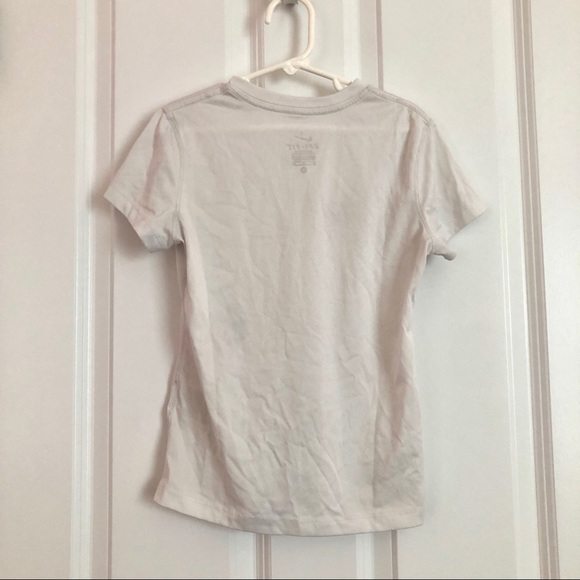 Nike Girls’ White Dri-Fit Tee - Picture 2 of 4
